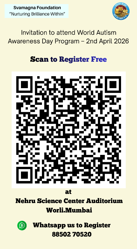 QR Code to Register for World Autism Awareness Day Event